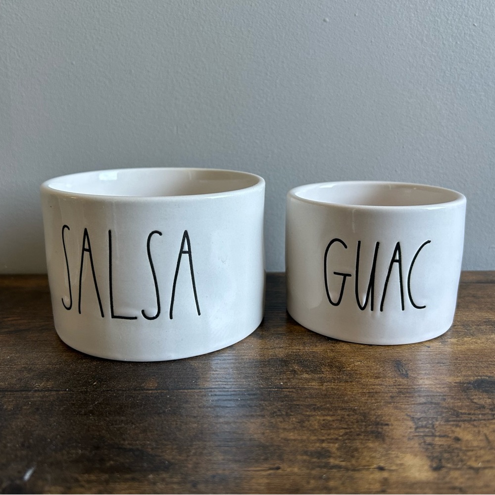 SOLD Rae Dunn Salsa & Guacamole Bowl Set